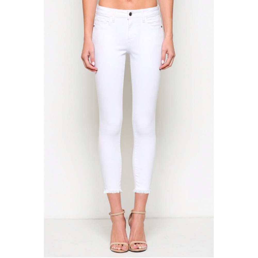 Dear John Women's Clean Frayed Hem, Skinny Jeans, Sz 28 - Picture 2 of 3